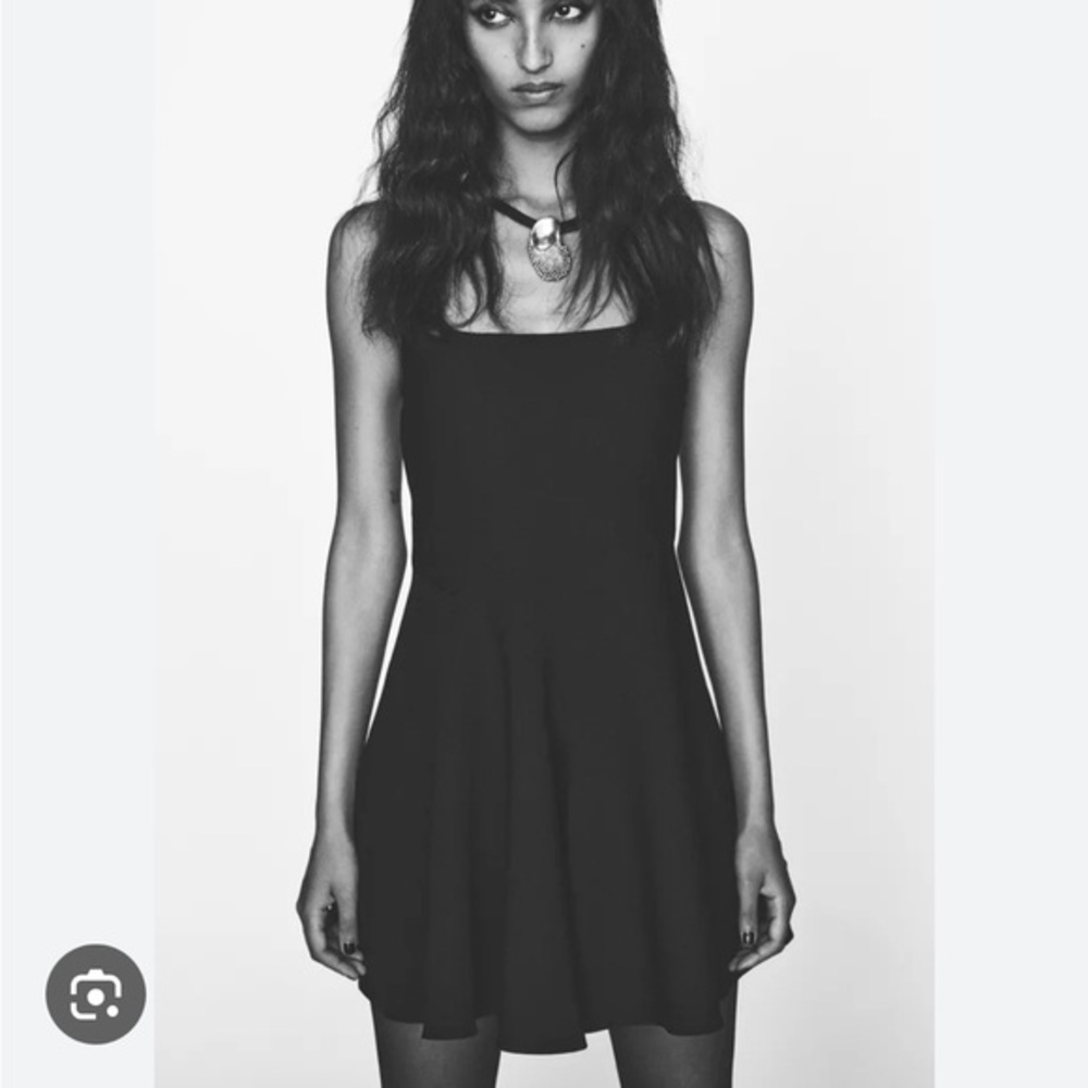 Zara NWT ZW Collection short dress with square neckline 8833/707